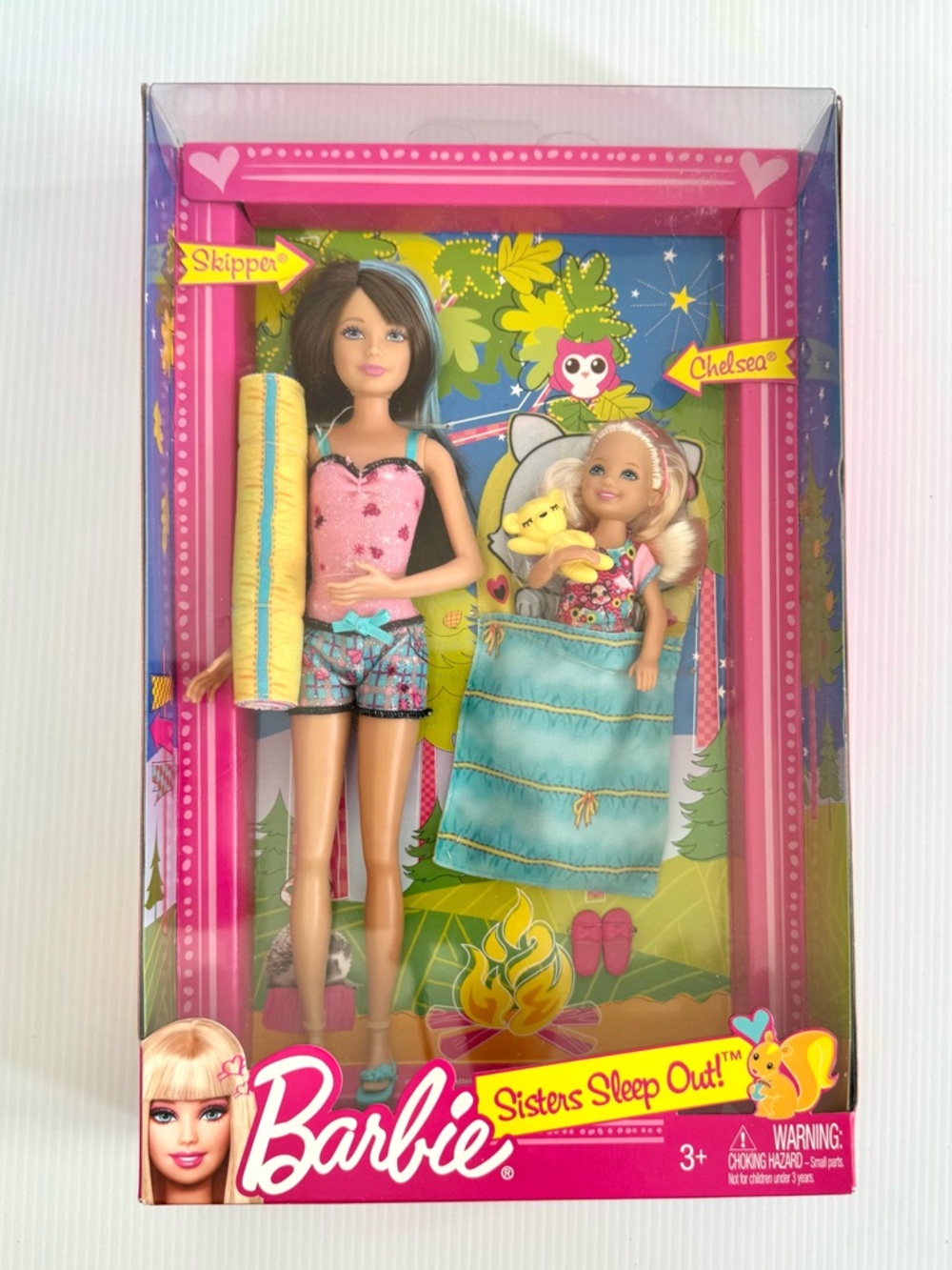 🩷NIB. Barbie Sisters Sleep Out - Camping set with Skipper and Chelsea